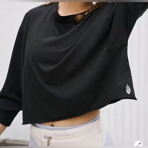 FP Movement by Free People Black Inspire Layer Crop Top